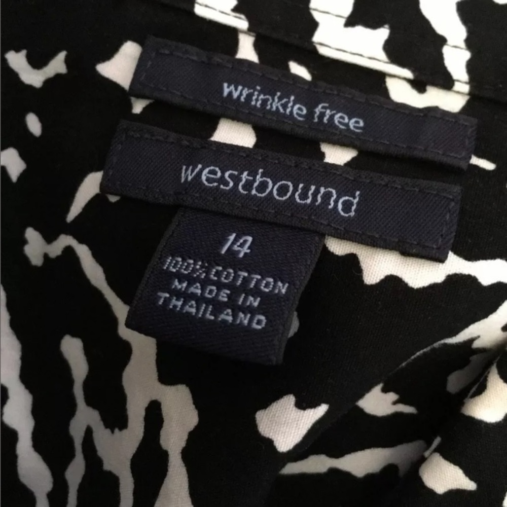 Westbound Button Down Blouse Size 14 - image 5